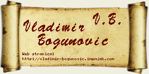 Vladimir Bogunović vizit kartica